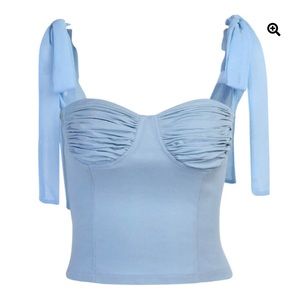 Baby Blue Crop Top